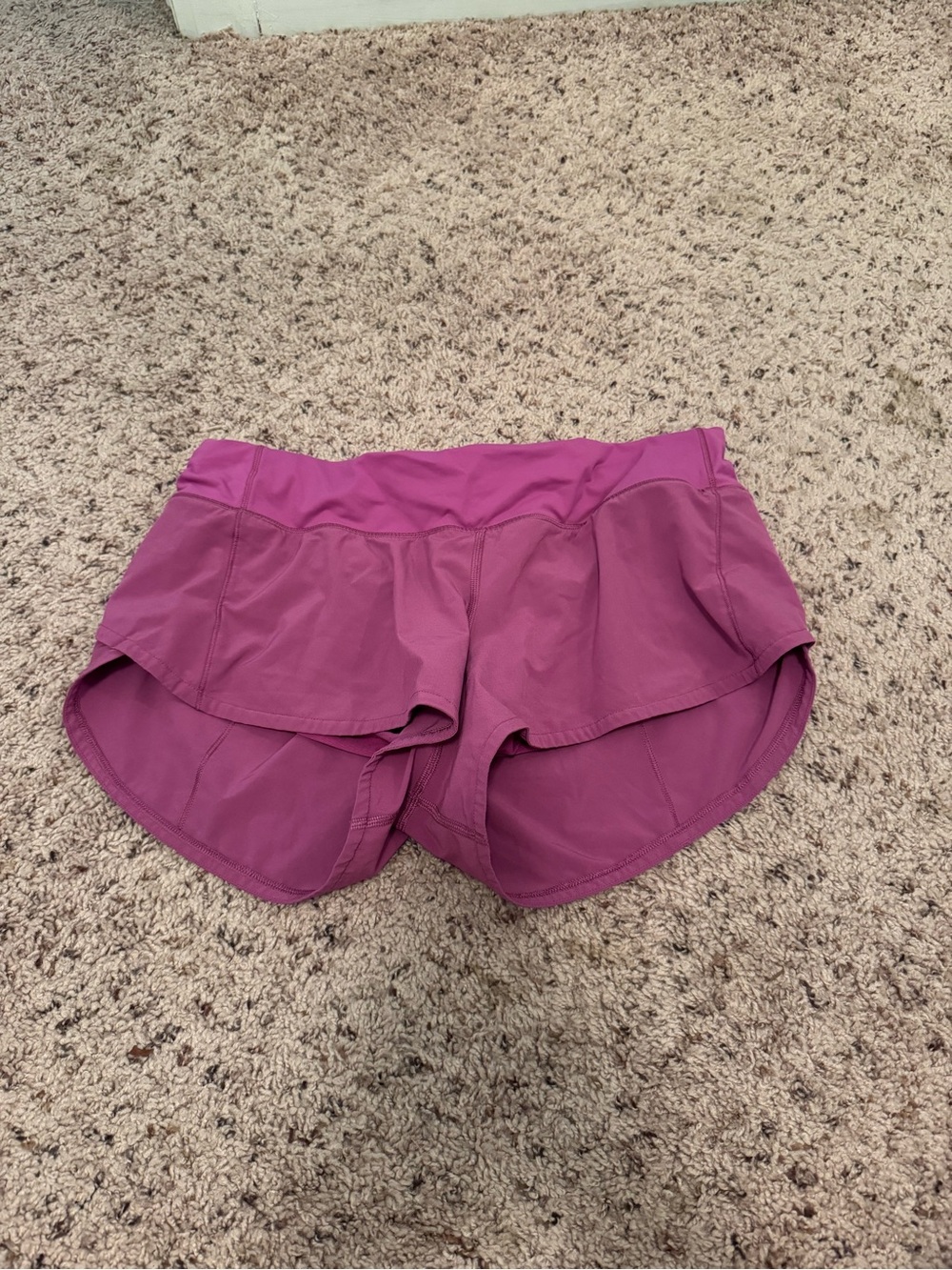 lululemon athletica Magenta Layered Athletic Skort-Style Shorts
